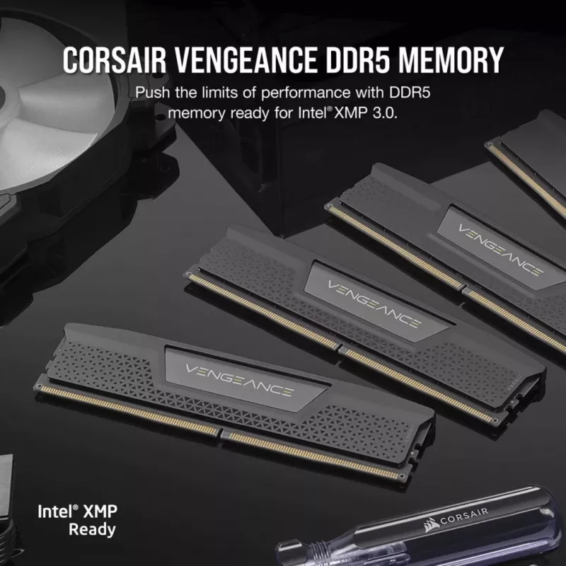 DIMM 96 GB DDR5-5600 (4x 24 GB) Quad-Kit, Memory black, CMK96GX5M4B5600C40, Vengeance, INTEL XMP