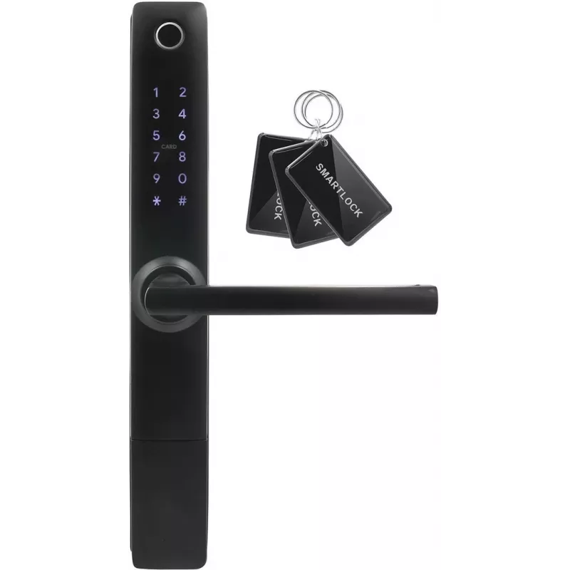 Access control handle Eura ELH-20H4 Black keyless design, model 36790