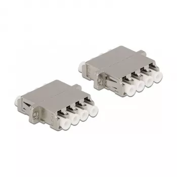 Optical Fiber Coupler DeLOCK LC Quad female to LC Quad female Single-mode