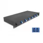 Fibre optic splice enclosure DeLOCK 66997 Black Metal 482x220 mm