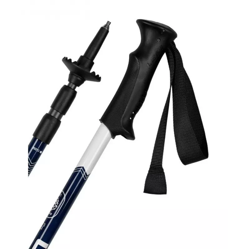 Trekking poles Leki EAGLE blue-white adjustable aluminium 3-segment 110–145 cm, 270 g