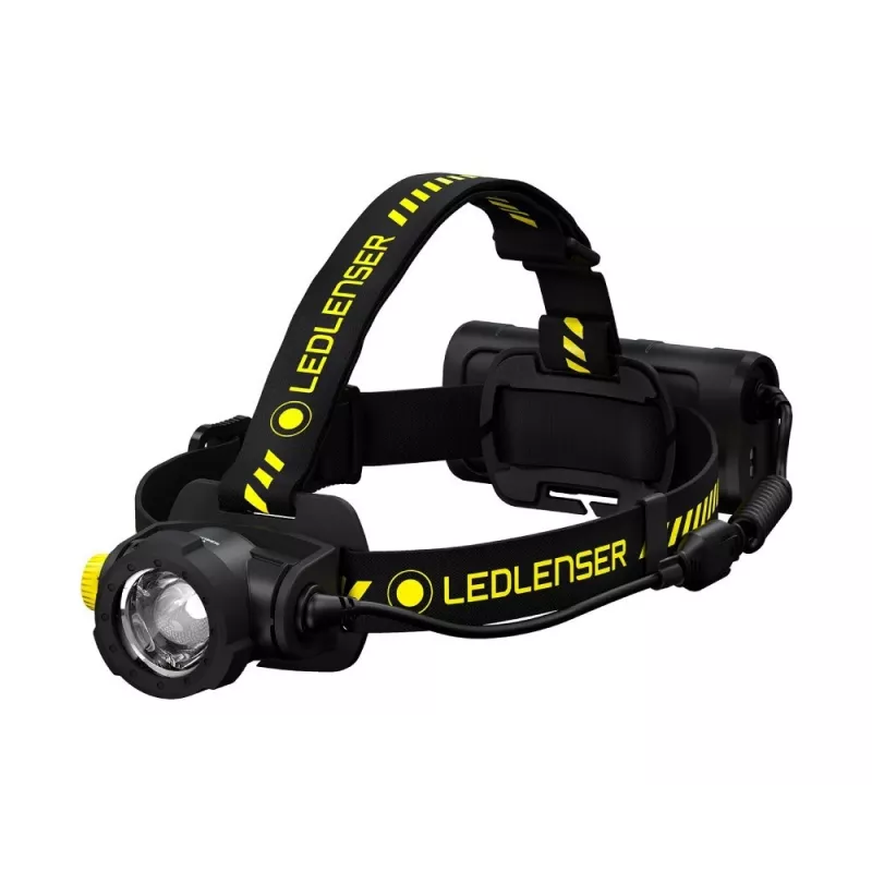 Headband flashlight Led Lenser H15R Work Black Yellow
