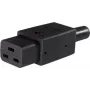 as - Schwabe IEC Appliance Connector Plug, straight Total Poles: 3 10 A Black 62085 1 pc(s) (62085)