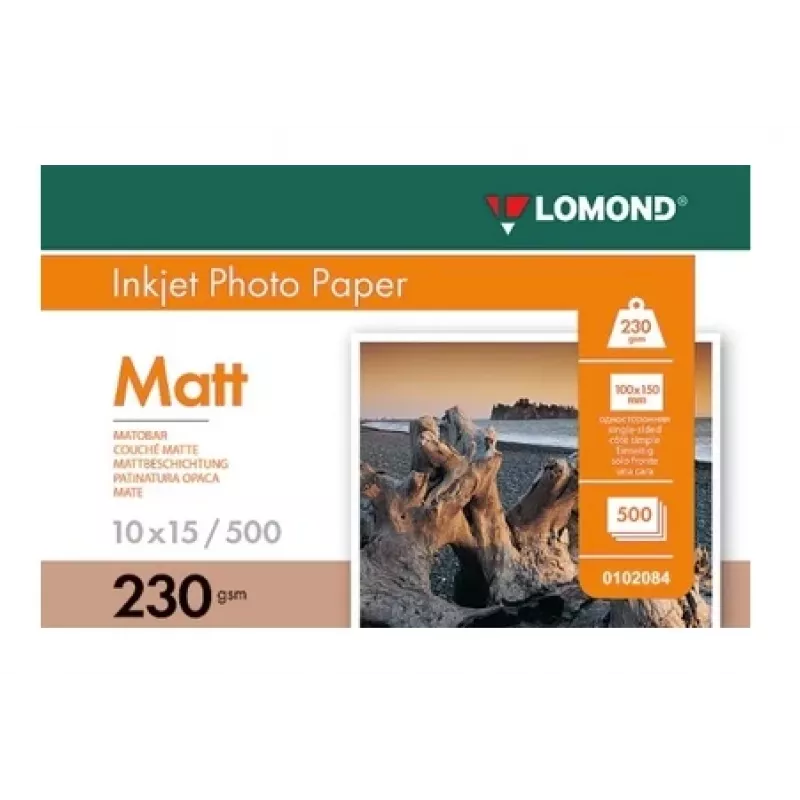 Photo inkjet paper Lomond 0102084 Matte 230 g/m² 10×15 cm pack