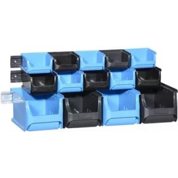Storage box set allit ProfiPlus 1+2+3/17 blue/black, temperature resistant
