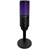 LORGAR SMP40, RGB Microphone with external mute button and metal stand, Black