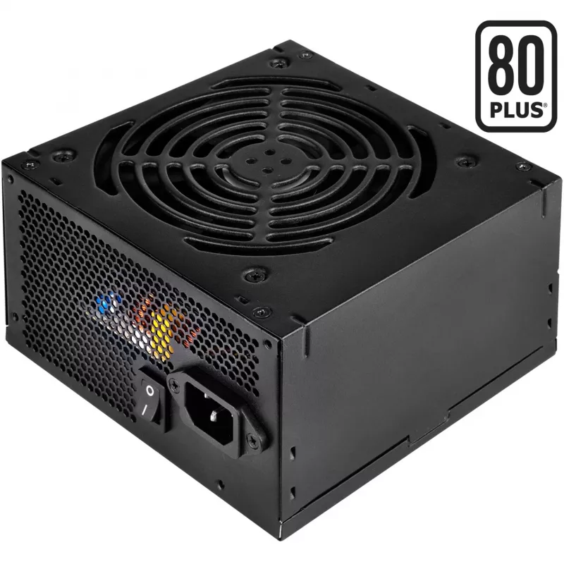Power supply SILVERSTONE ST50F-ES230 500 W, 24-pin ATX, non-modular, 120 mm fan, aluminium