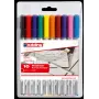 Fineliner pen set Edding 4-89-10 — 0.3 mm tip, assorted colors, 10 pcs
