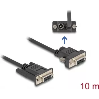 Serial Cable DeLOCK 88240 10 m DB-9 Black