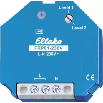 Wall-mounted wireless switch Eltako FRP61-230V Blue 230 V, 45 mm