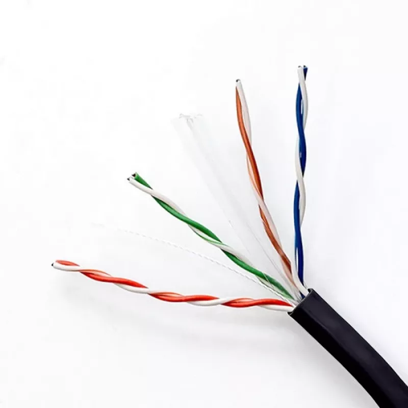 Ethernet patch cord cable QOLTEC CAT6 UTP, 50 m, black