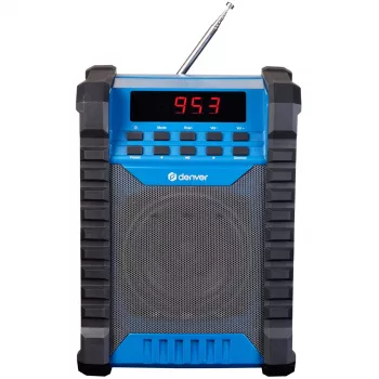Denver WRB-60 FM transmitter Bluetooth Blue, Grey