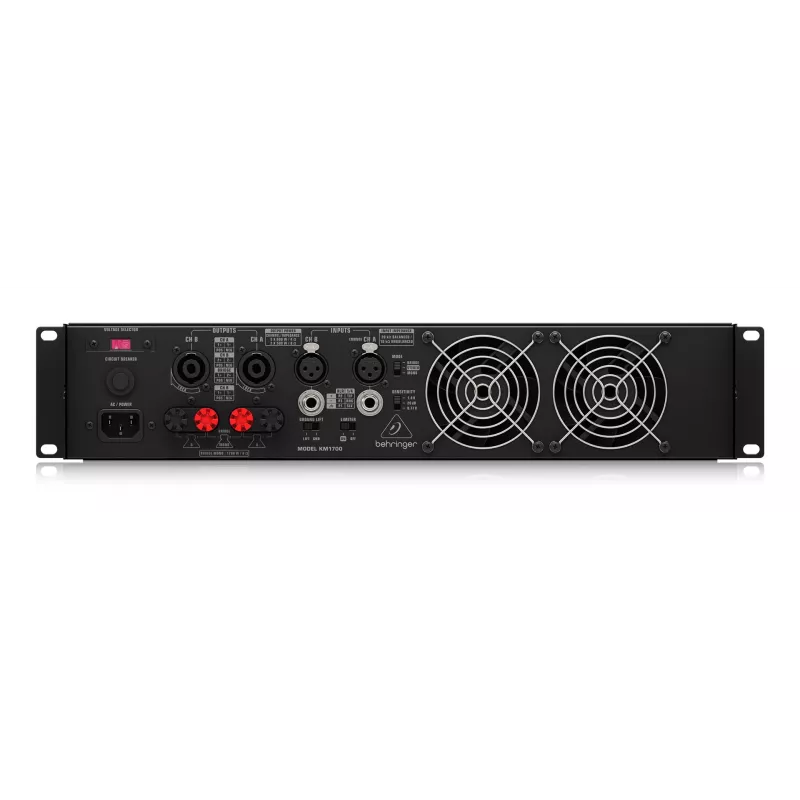 Behringer KM1700 audio amplifier Performance/stage Black