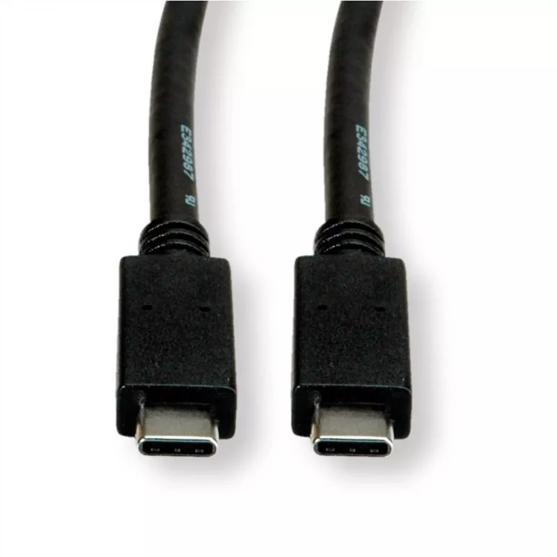 ROLINE USB3.2Gen2 Cable PD 20V5A Type C-C ST/ST 0.5m - Cable - Digital/Data - 0,5 m (11.99.9057)