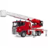 Fire truck BRUDER Scania Super 560R Red White Plastic 3+