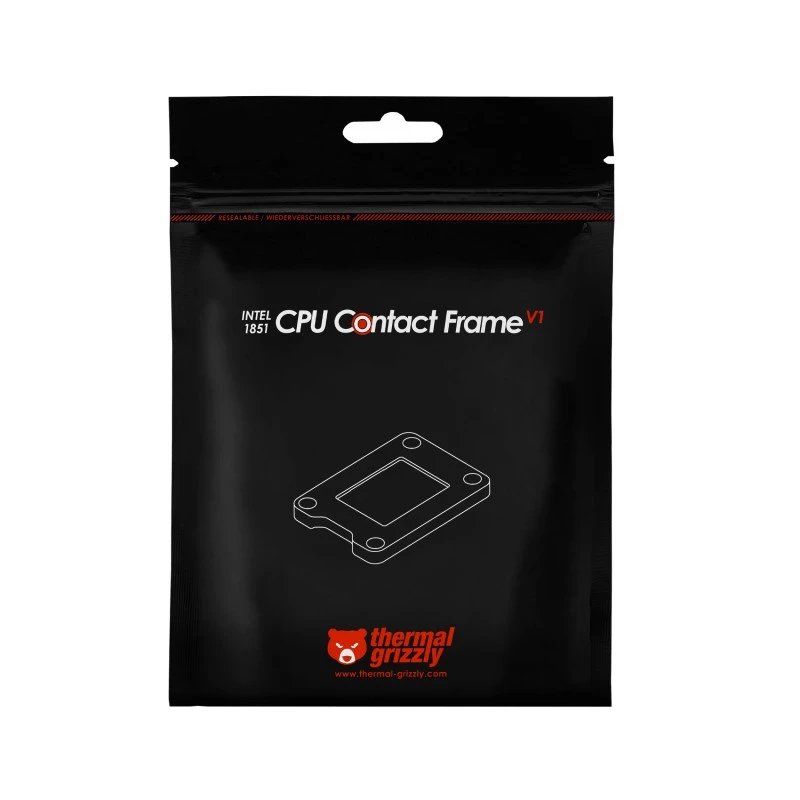 Frame upgrade kit Thermal Grizzly TG-CF-I1851-V1 Aluminium Black 71x51x6mm