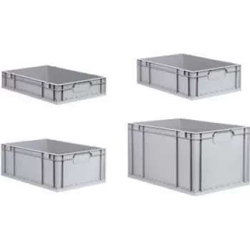 Storage box allit ProfiPlus 40.0 x 60.0 x 17.0 cm grey, plastic organizer