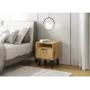 SCANDI 1S SLIM OAK ARTISAN BEDSIDE TABLE