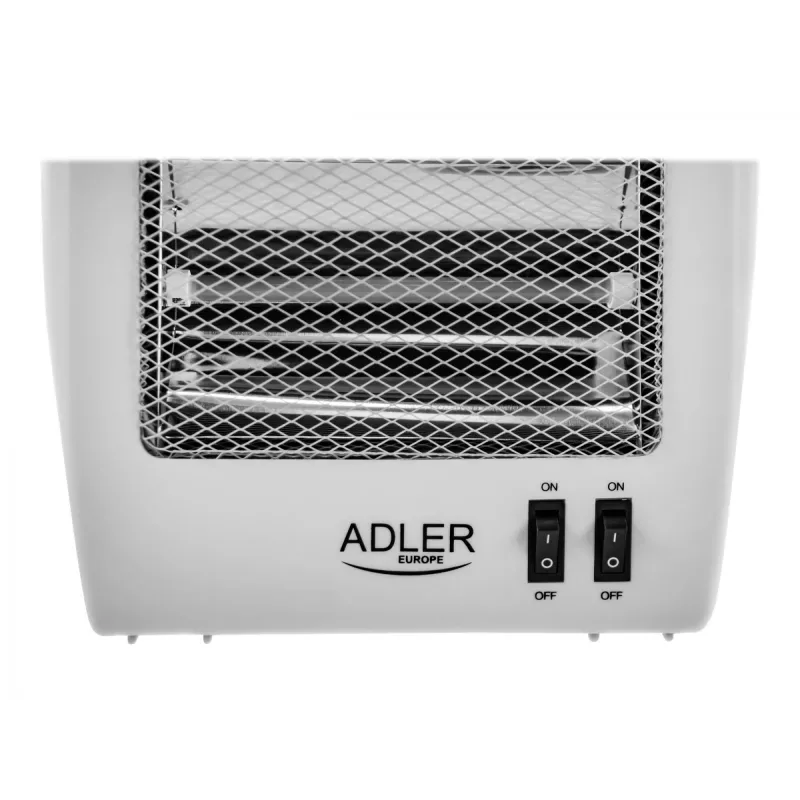Adler | Heater | AD 7709 | Halogen Heater | 800 W | Number of power levels 2 | White