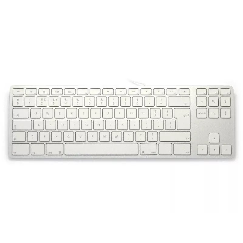 Aluminium Keyboard Mac Tenkeyless Silver