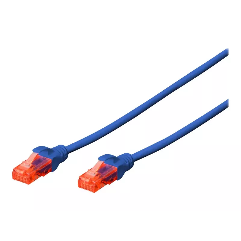 Network Cable Digitus CAT 6 U/UTP RJ-45 Cat6 0.25m Blue