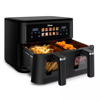 Hot air fryer Tristar FR-9075 Double 9 L, 2500 W, touch control, LCD, black, 60 °C min