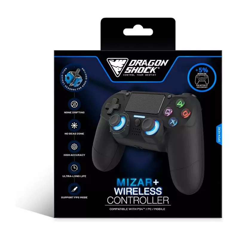Dragonshock Controller Mizar+ Wireless black PS4/PC