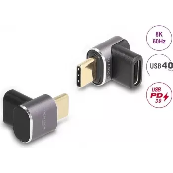 USB Adapter DeLOCK 60059 40 Gbps USB Type-C PD 3.0 100 W angled