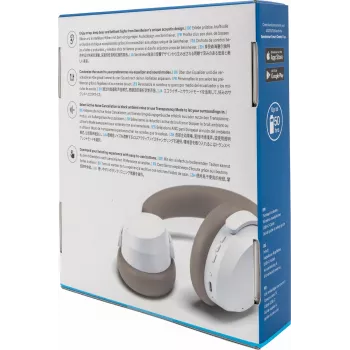 Headphones Sennheiser ACCENTUM Wireless — Bluetooth 5.2 Class 1, 50 h battery, 0.8 Ah, white, circumaural, built-in mic