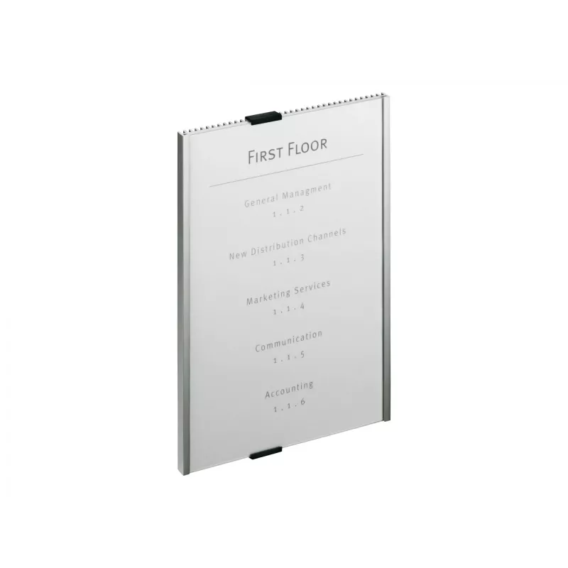 Durable Info Sign Acrylic Aluminium Silver 4806-23