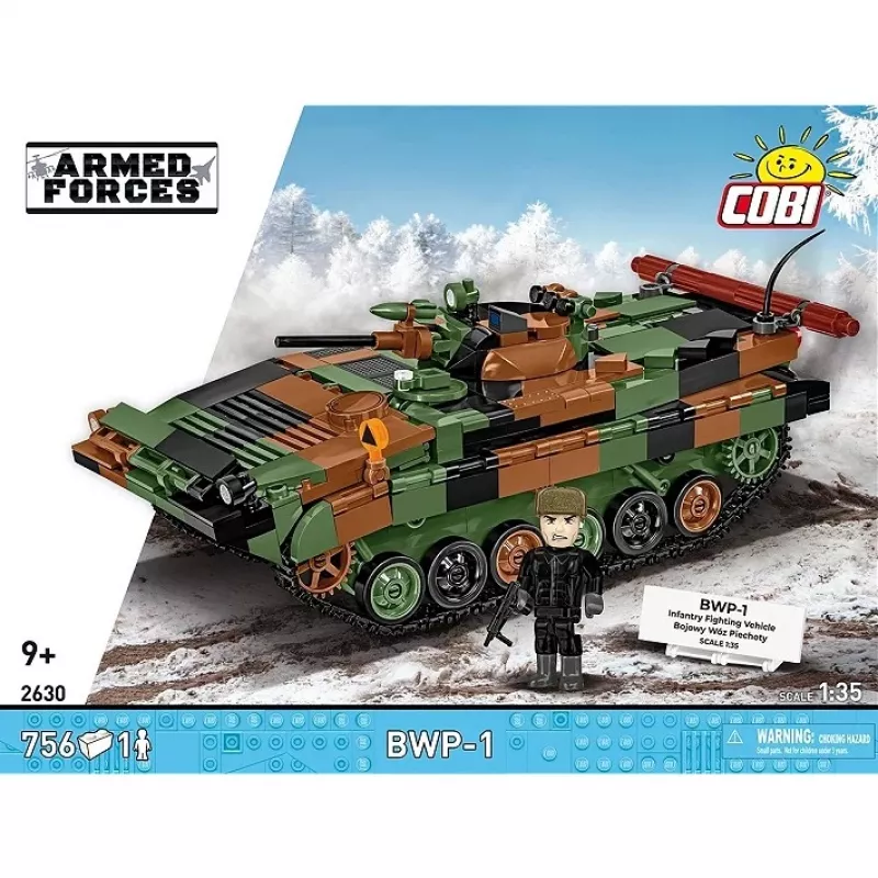 Block set Cobi Armed Forces BWP-1 2630 — Polish/Ukrainian amphibious infantry fighting vehicle model set