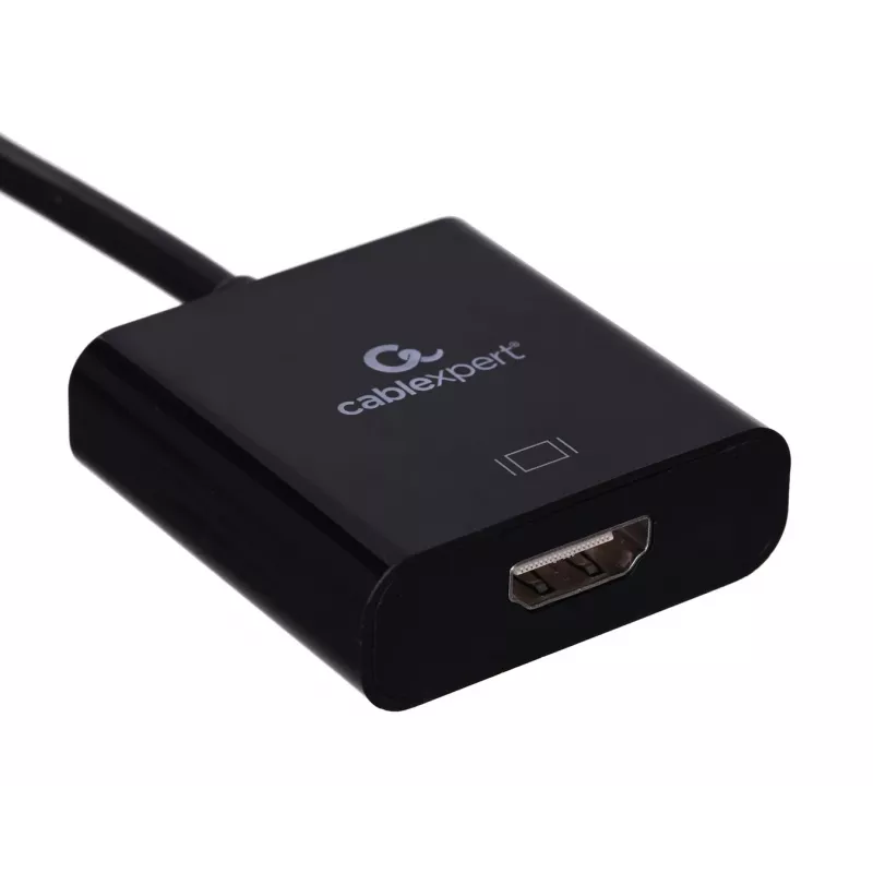 USB Type-C to HDMI adapter Gembird A-CM-HDMIF-03, USB 2.0/3.2 Gen2, 3840×2160@30Hz, black