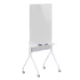 Dry erase board Ergo Office ER-305 — freestanding magnetic whiteboard on castor wheels, steel, white