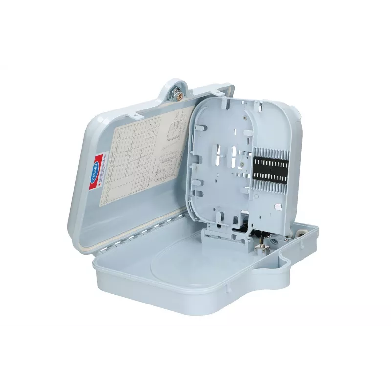 Fiber optic terminal box Extralink Emma 16 core white