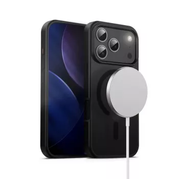 Phone case Crong MagSafe for iPhone 17 Pro — hybrid black