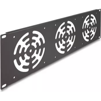 Fan panel DeLOCK 66747 Grey Metal 19 inch 133 mm Width 483 mm Depth