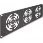 Fan panel DeLOCK 66747 Grey Metal 19 inch 133 mm Width 483 mm Depth