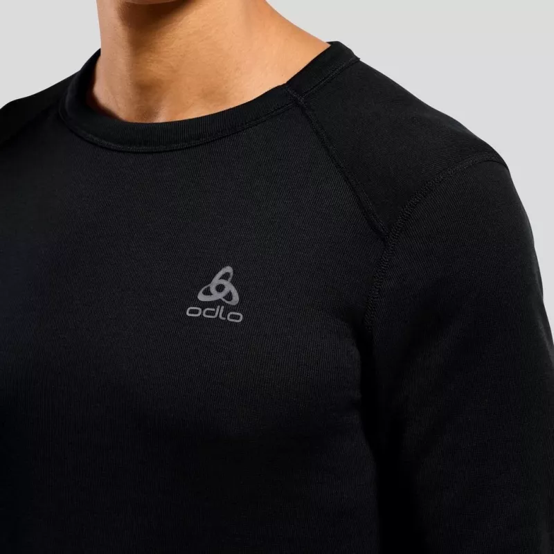 Odlo BL TOP crew neck l/s ACTIVE WARM ECO men's T-shirt, size M, black