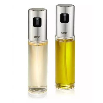 GEFU NEVA oil/vinegar dispenser 0.1 L Bottle Glass, Plastic, Stainless steel Stainless steel, Transparent