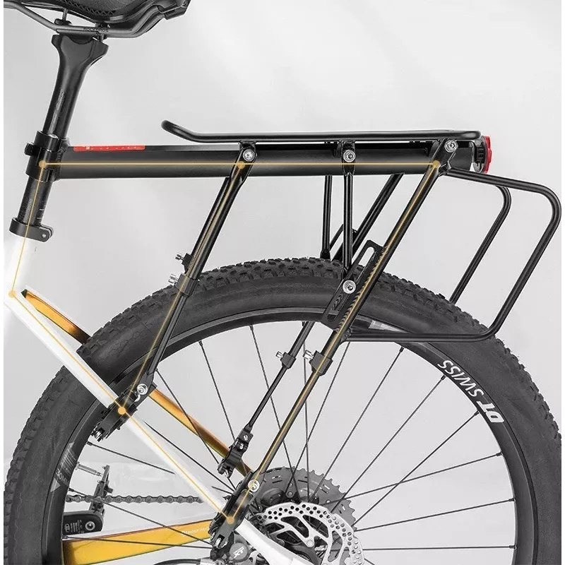 Rockbros 33210004001 black bike rack with shelf