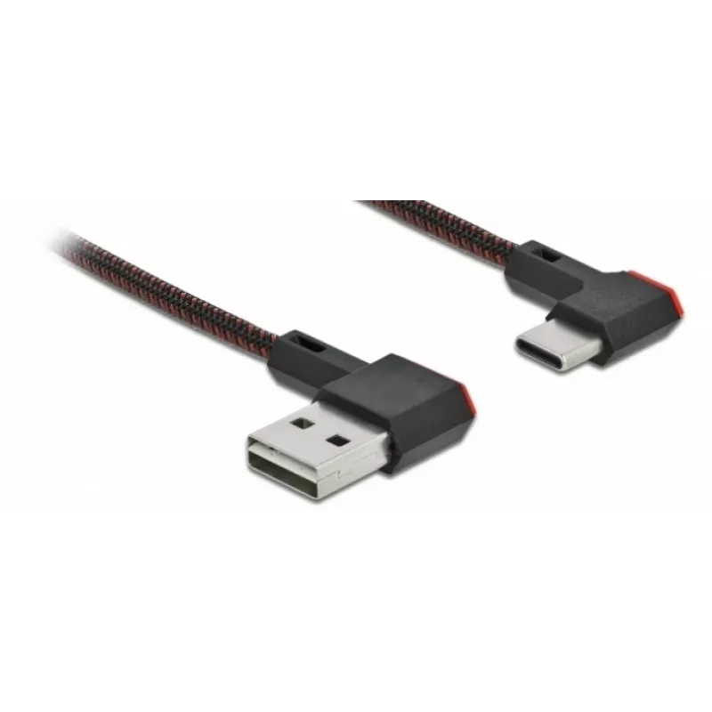 USB Cable DeLOCK EASY-USB 2.0 Type-A Male to Type-C Male 0.5m Black