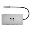 Eaton Tripp Lite USB-C Dock, Dual Display - 4K 60 Hz HDMI, USB 3,2 Gen 1, USB-A Hub, GbE, Memory Card, 100W PD Charging, Gray - docking station - USB-C - 2 x HDMI - 1GbE (U442-DOCK