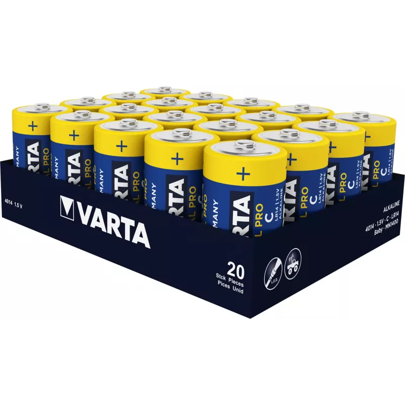 VARTA alkaline Battery C R14 Industrial PRO 20