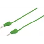 VOLTCRAFT Test Lead [Plug 4 mm - Plug 4 mm] 1.5 m Green MSB-300 (MSB-300-1.5-GR)