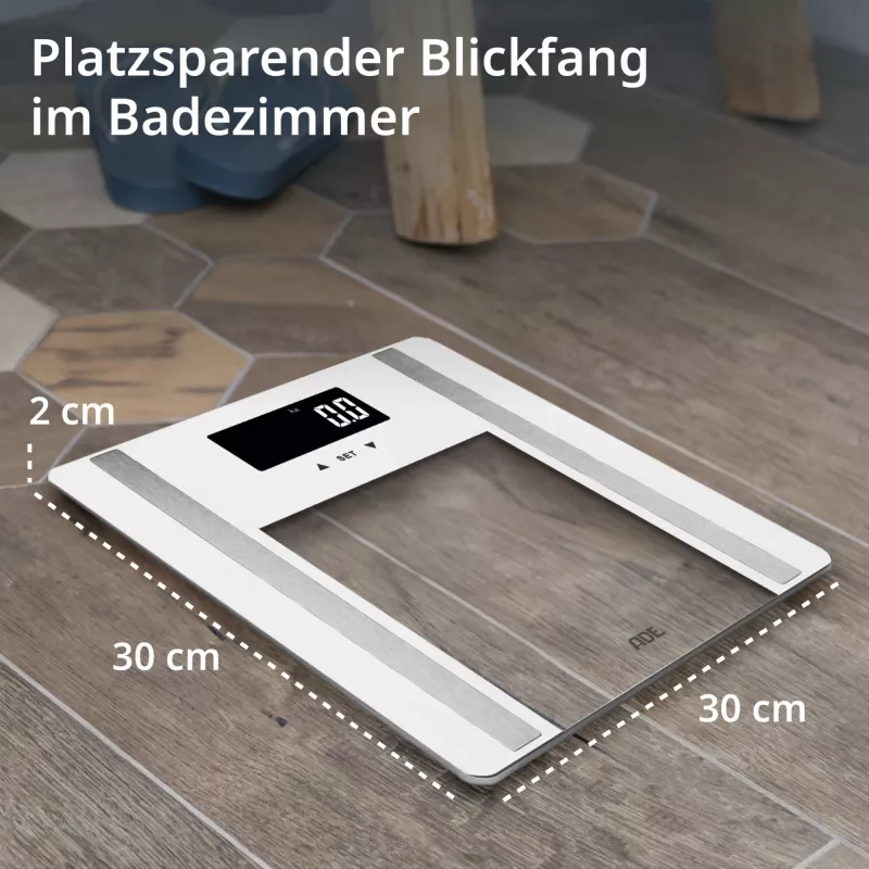 Body analysis scale ADE BA2300-2 with Bluetooth and body fat measurement