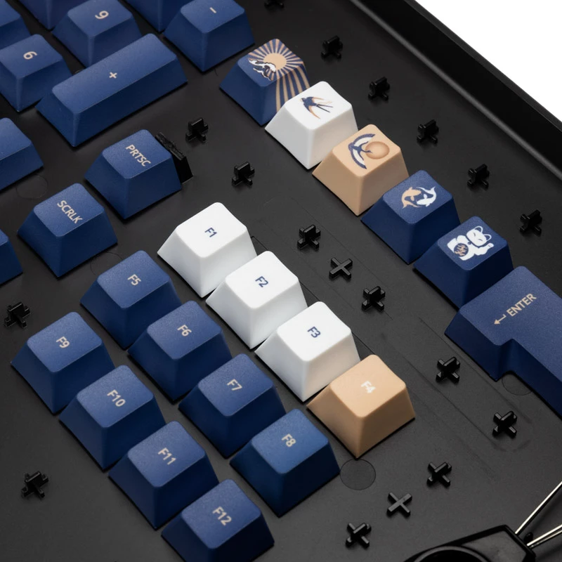 Keycap set Traitors UKIYO-E, PBT material, UK layout (TRDUKI108UK)