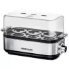 Egg cooker Rommelsbacher ER 600 — electric egg boiler, 6-egg capacity, 400 W, stainless steel, transparent lid