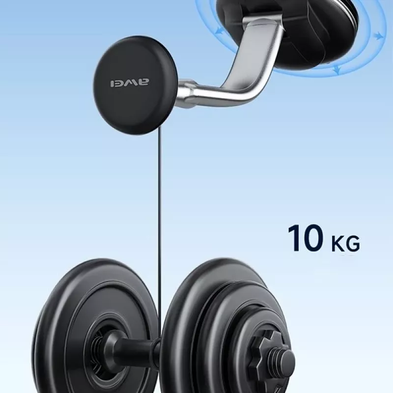 Magnetic phone holder Awei X45 for windshield and cockpit mounting, compatible with smartphones