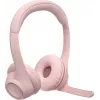 Logitech 981-001412 headphones/headset Wireless headband Office/Call center Bluetooth Rose