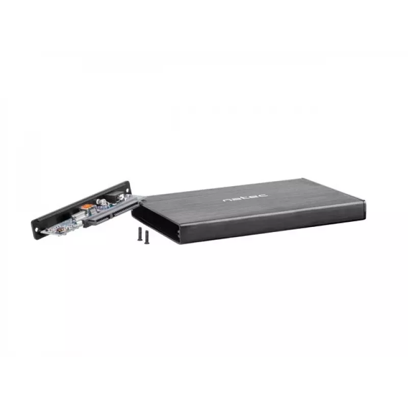 NATEC RHINO GO enclosure USB 3.0 for 2.5'' SATA HDD/SSD, black Aluminum